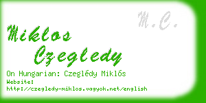 miklos czegledy business card