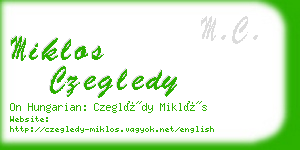 miklos czegledy business card